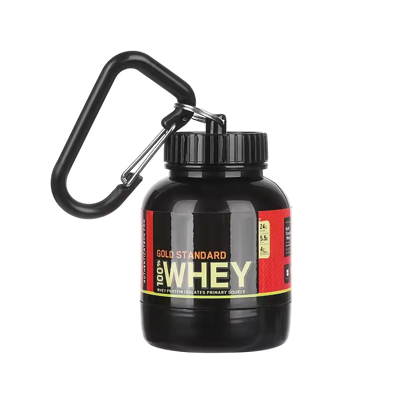 Protein Powder & Pill Keychain Organizer